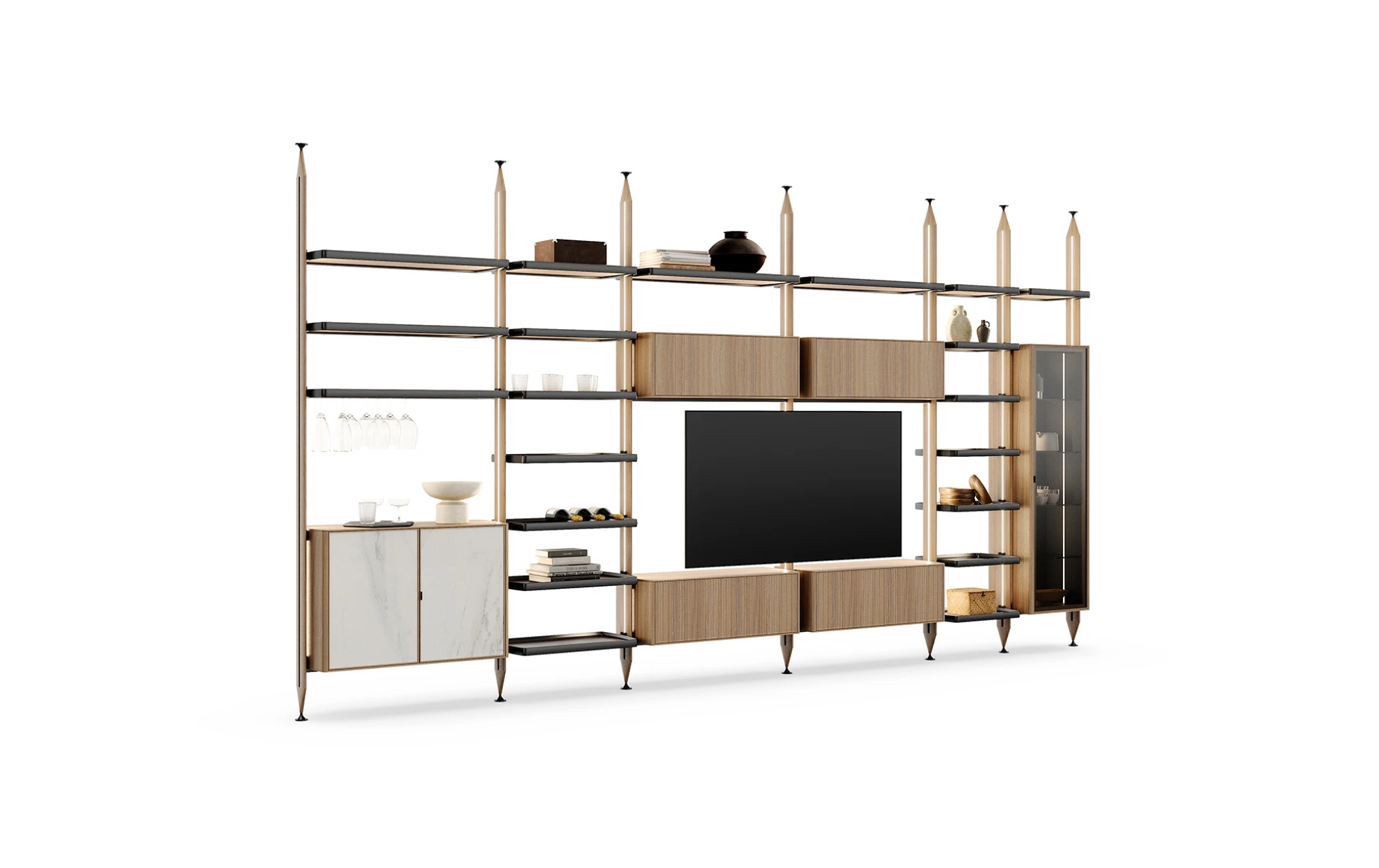 Стеновая система, стеллаж DEDALO от Novamobili