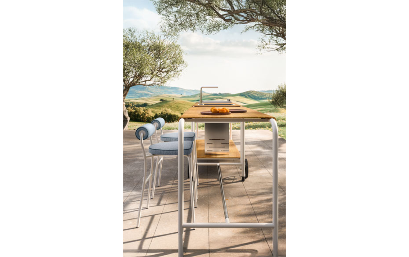 Уличная модульная кухня для сада PORTO от Pianca