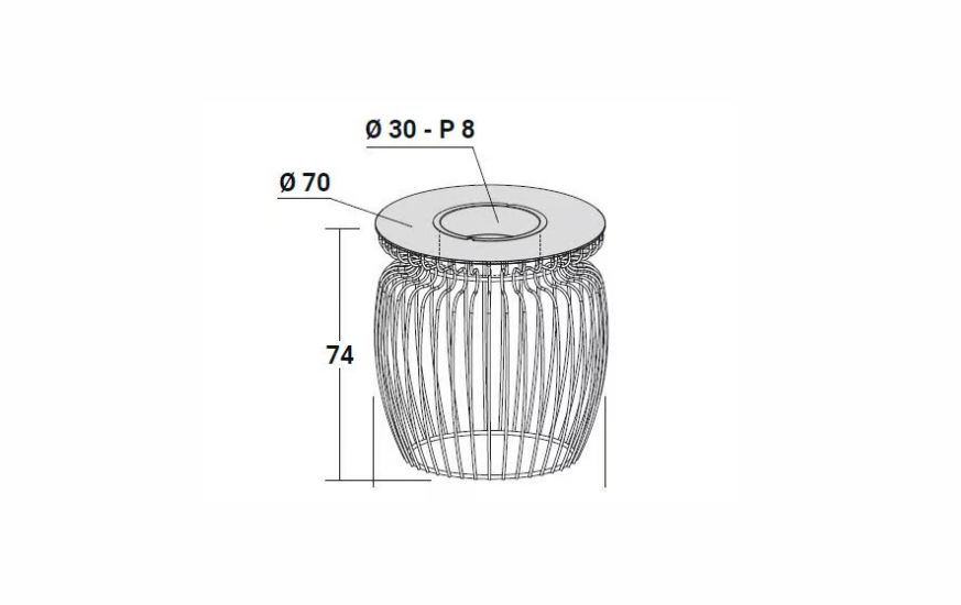 Журнальный столик ATOLLO с подсветкой от Natevo