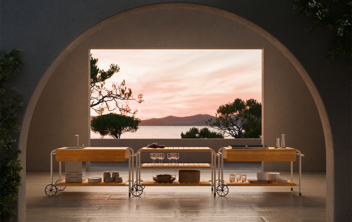 Уличная модульная кухня для сада PORTO от Pianca