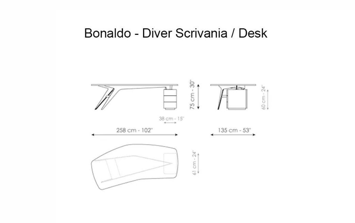 Письменный стол DIVER от Bonaldo