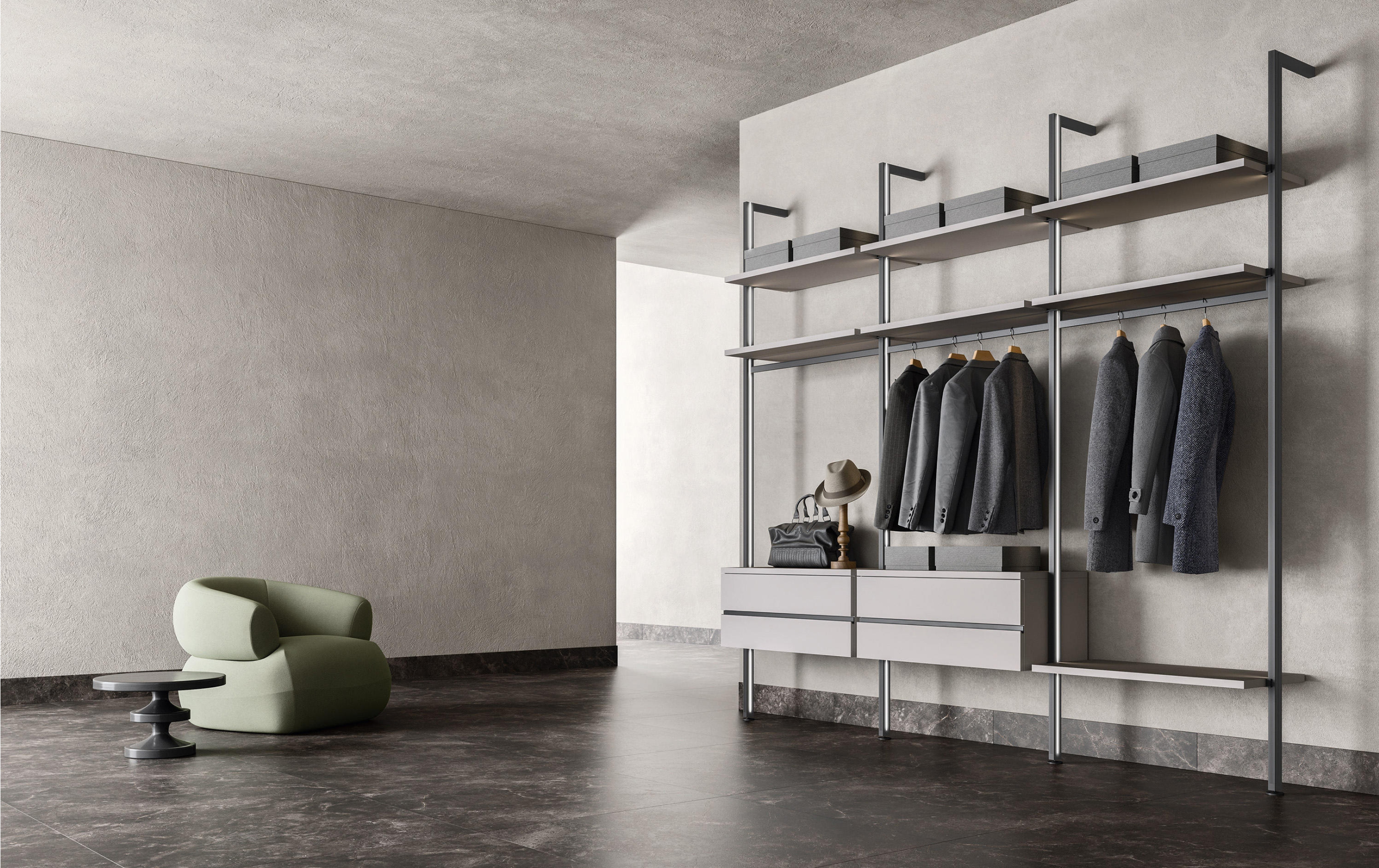 Гардеробные системы WINDY от Zalf