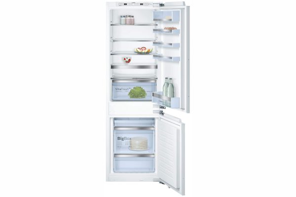Встраиваемый двухкамерный холодильник Bosch KIN86AF30R с нижней морозильной камерой