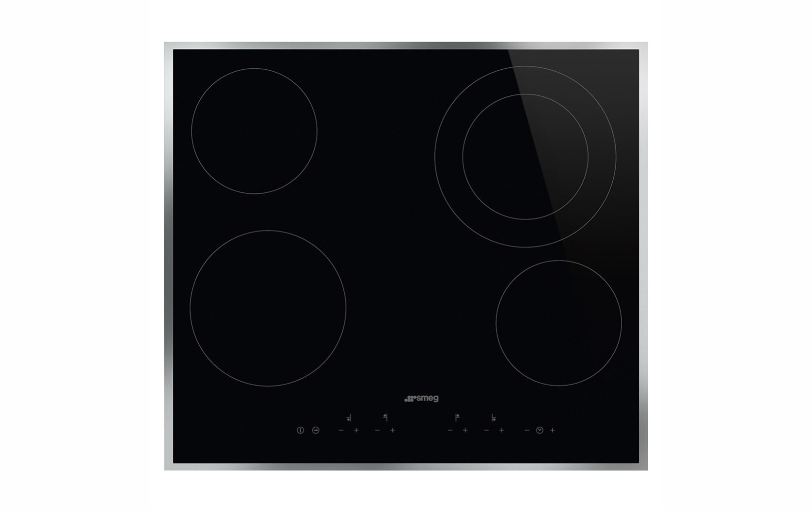 Встраиваемая стеклокерамическая варочная панель SMEG SE364ETFX