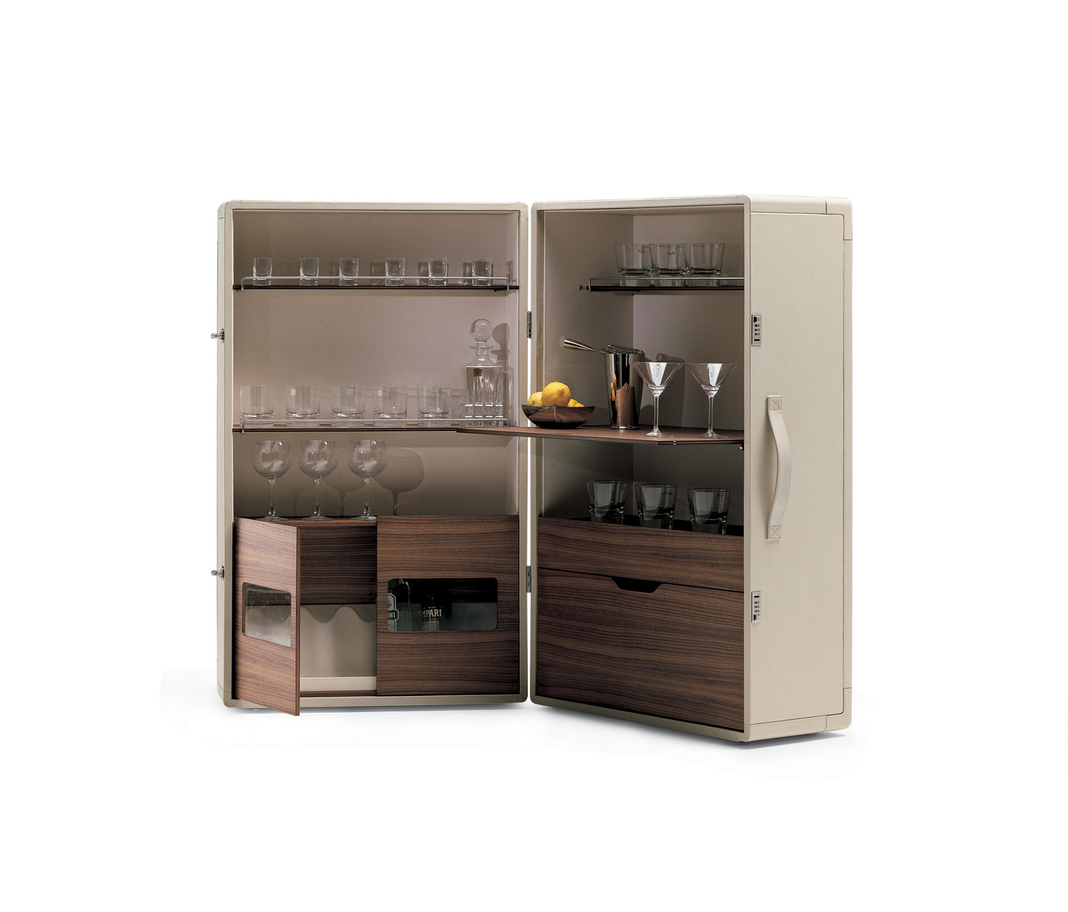 Мобильный бар - буфет ISIDORO от Poltrona Frau