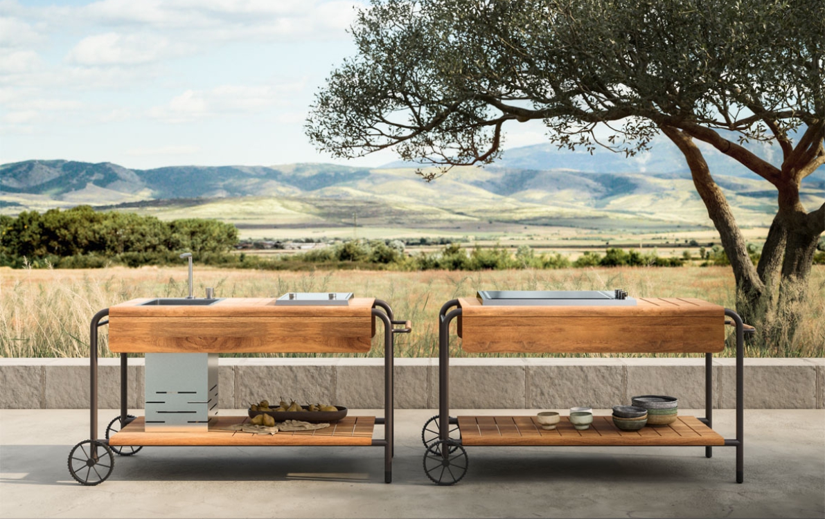 Уличная модульная кухня для сада PORTO от Pianca