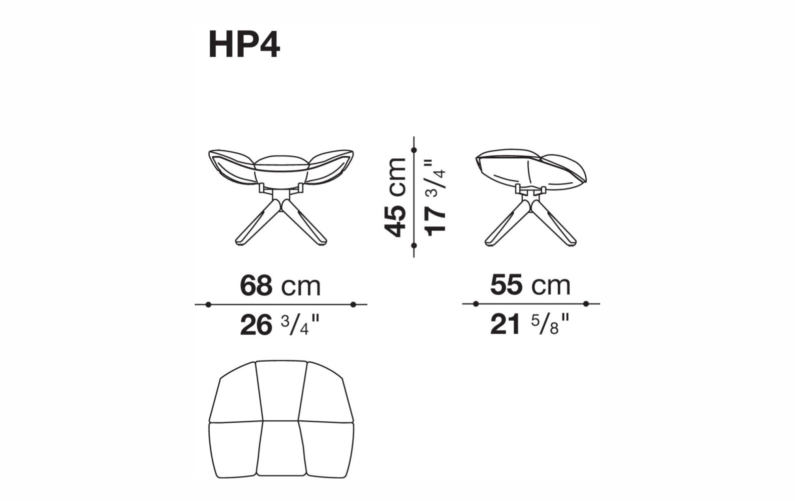 Пуф HUSK от B&B Italia