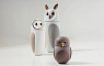 Статуэтка, ваза OWL GLOSSY LIGHT GREY от Bosa