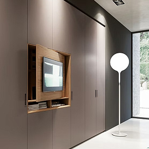 Гардеробные шкафы и двери SLOW от Mobilform