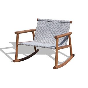 Уличное кресло - качалка HASHI от Gervasoni