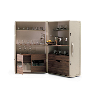 Мобильный бар - буфет ISIDORO от Poltrona Frau