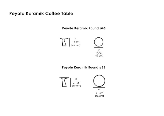 Кофейный столик PEYOTE Keramik от Cattelan Italia