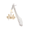 Настенный светильник-жираф с люстрой GIRAFFE IN LOVE