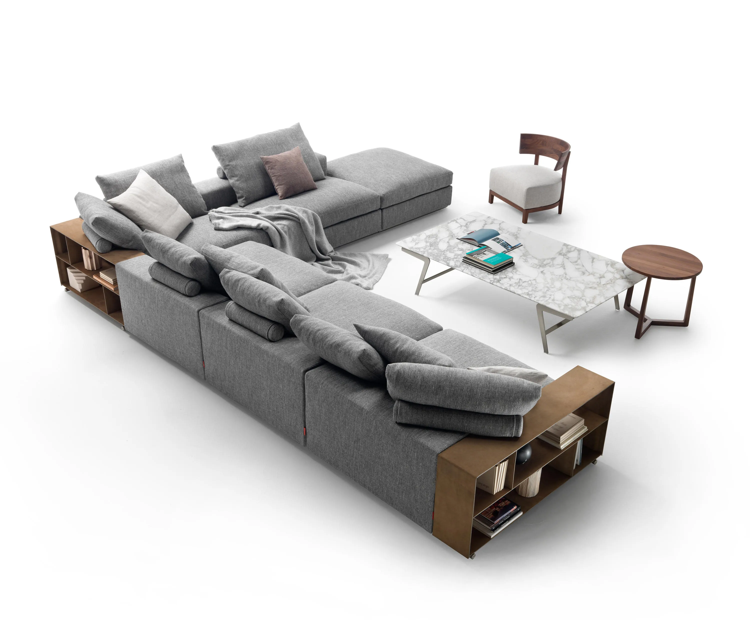 Диван модульный GROUNDPIECE от Flexform