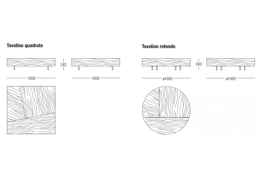Журнальный стол GEMINI от MisuraEmme