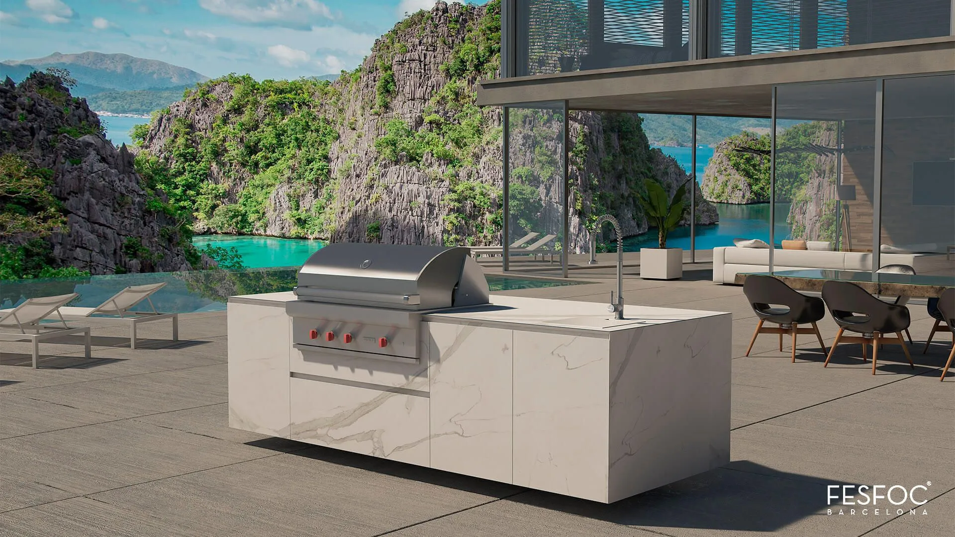 Уличная кухня EMPIRE от Fesfoc