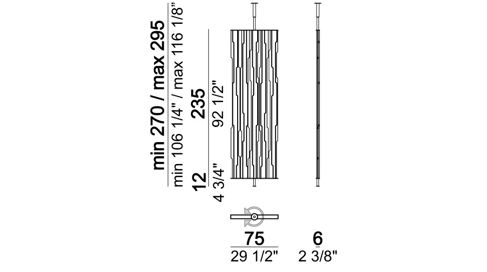 Перегородки сепаре с зеркалом IN-DEPENDENT от Arketipo