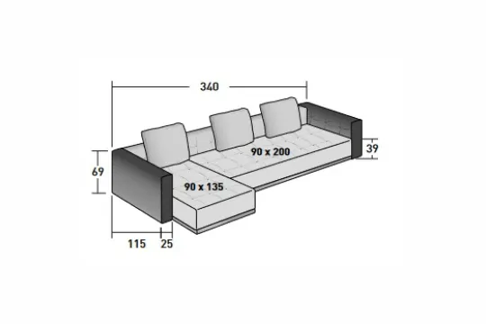 Модульный диван DOZE Expo Khv от Flou