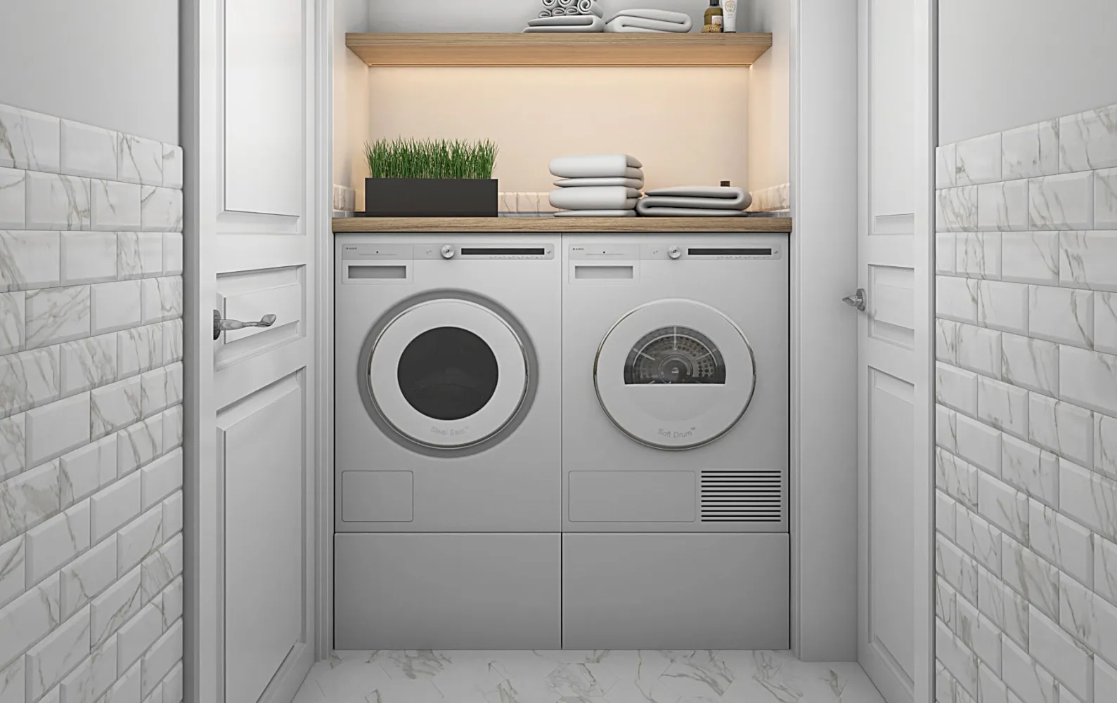 Напольный ящик с выдвижной полкой ASKO HPS5323W