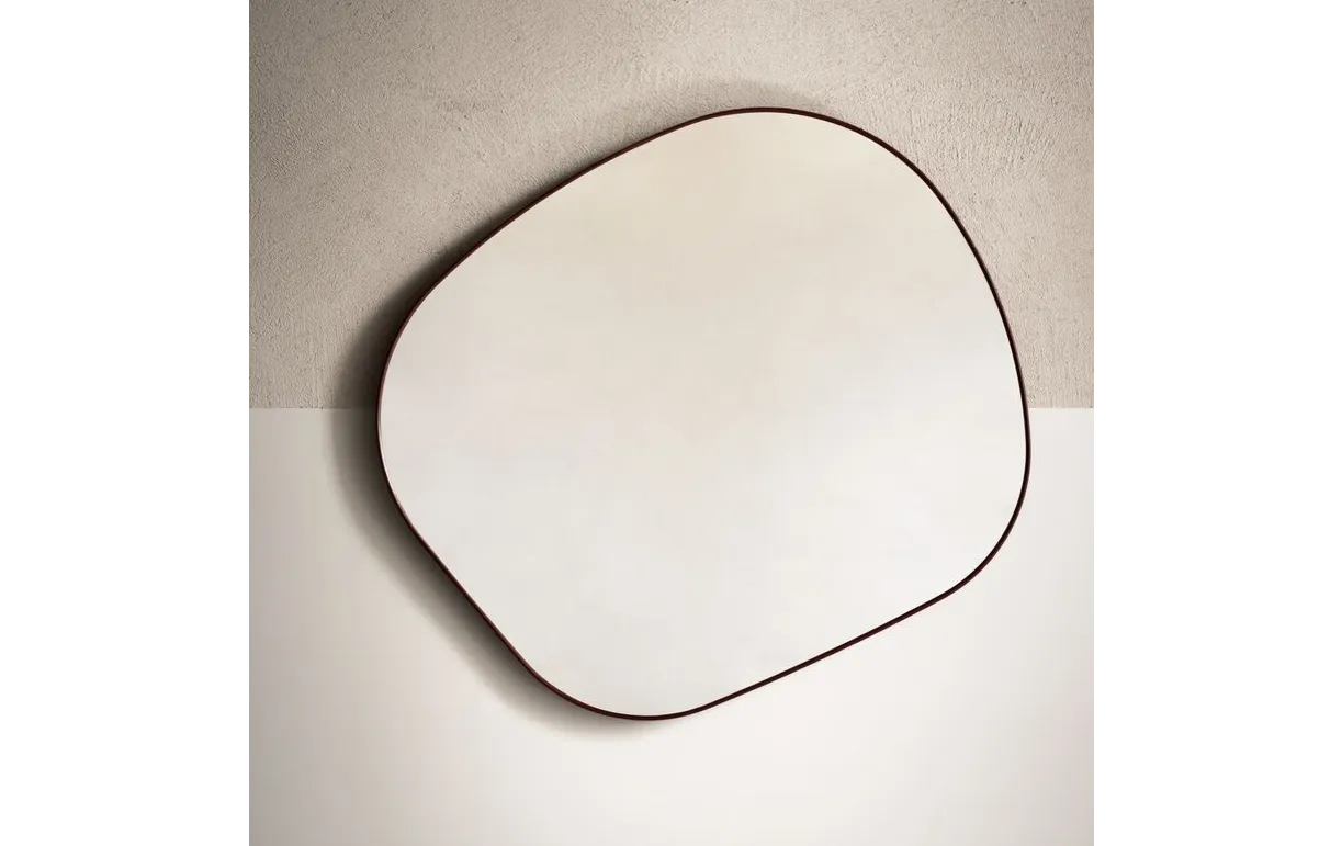 Зеркало FLUID от Baxter с кожаным обрамлением